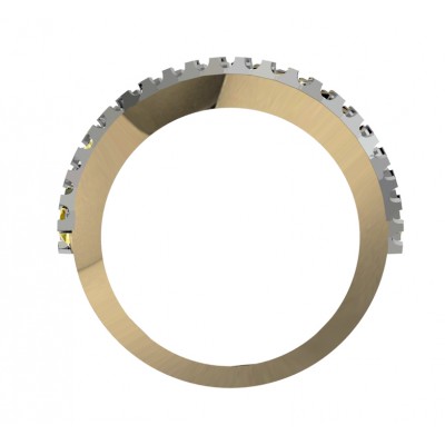 Elegant yellow sapphires & diamond Cocktail Band